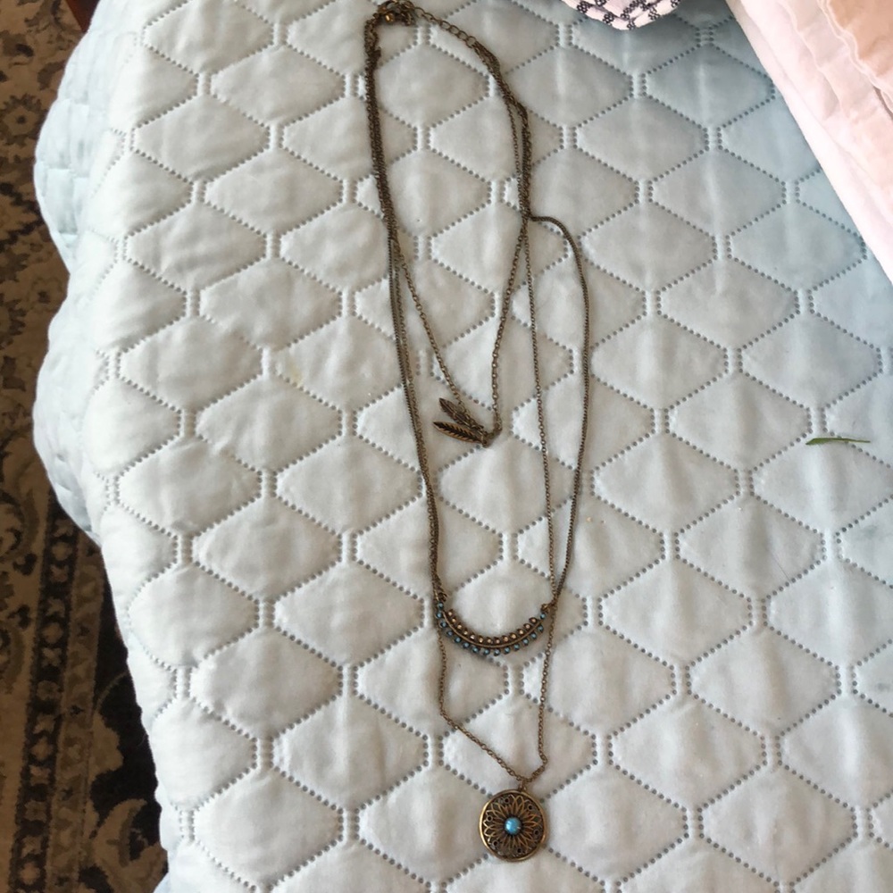 Vintage three strand necklace brand unknown